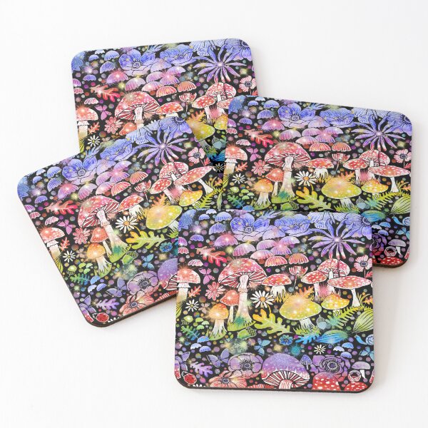 Item preview, Rainbow fungi forest disco funky fun designed and sold by MagentaRose.