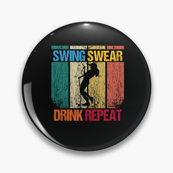 Item preview, Fathers Day Golf Quotes, swing swear dring repeat, golf drink quote designed and sold by SheIsAQueen.