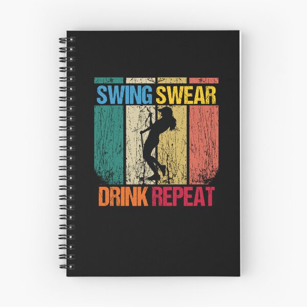 Item preview, Fathers Day Golf Quotes, swing swear dring repeat, golf drink quote designed and sold by SheIsAQueen.