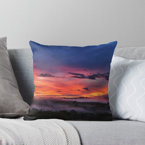 Item preview, An unusual valley fog at sunset near Wollongbar, NSW designed and sold by Dave Ellem.