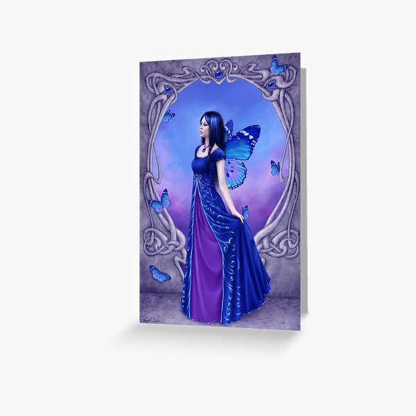 Sapphire Birthstone Fairy Greeting Card