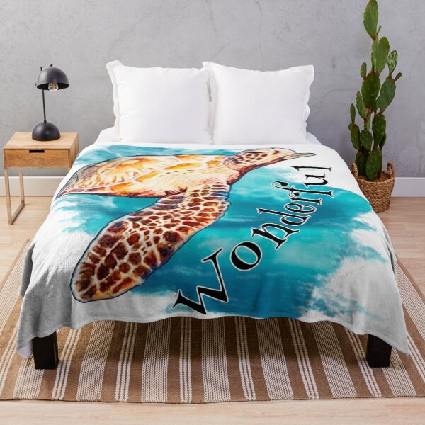 Item preview, Wonderful Sea Turtle in Blue Ocean | turtle lover designed and sold by NathBros.