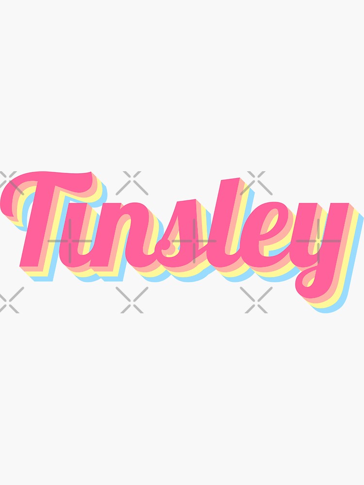 tinsley-sweet-baby-name-sticker-by-artomino-redbubble