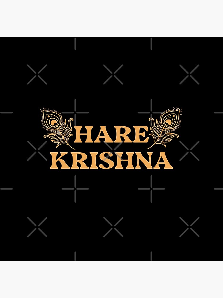 Hare Krishna Mantra Poster, Mantra Print, Spiritual Decor