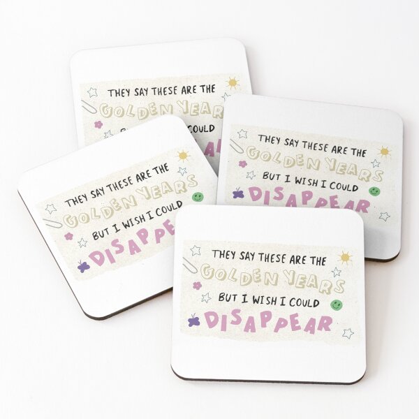 Item preview, Olivia Rodrigo Lyrics "They Say These Are The Golden Years, But I Wish I Could Disappear" designed and sold by piperdooley.