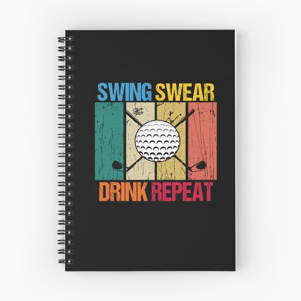 Item preview, Fathers Day Golf Quotes, swing swear dring repeat, golf drink quote designed and sold by SheIsAQueen.