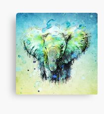 watercolor elephant Canvas Print
