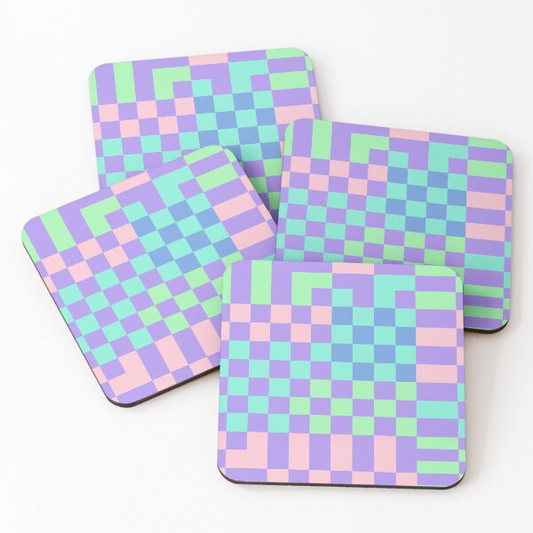 Item preview, Mauve Mojito Color Block Check Pattern designed and sold by lauragraves.