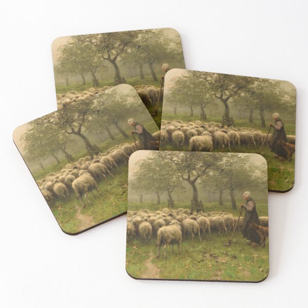 Item preview, Herderin Met Kudde Schapen by Anton Mauve (c 1870) designed and sold by allhistory.