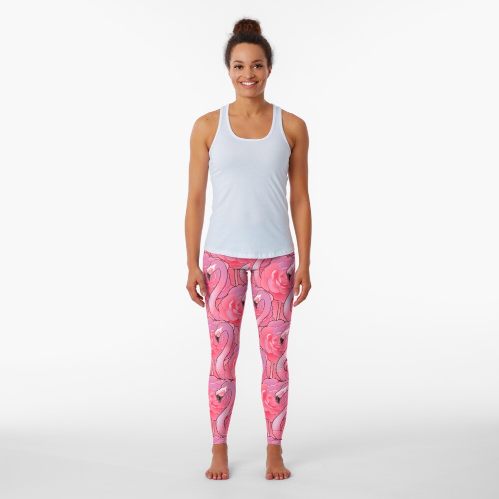 Cute graphic flamingo pattern Leggings
