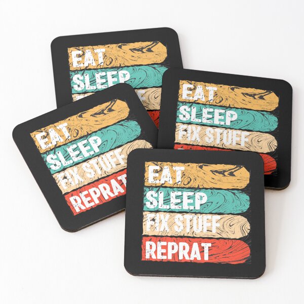 Item preview, Eat Sleep Fix Stuff Repeat designed and sold by Nedskr.