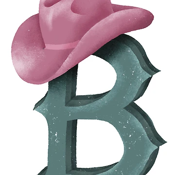 Artwork thumbnail, Rustic Rodeo Monogram B by mdon20