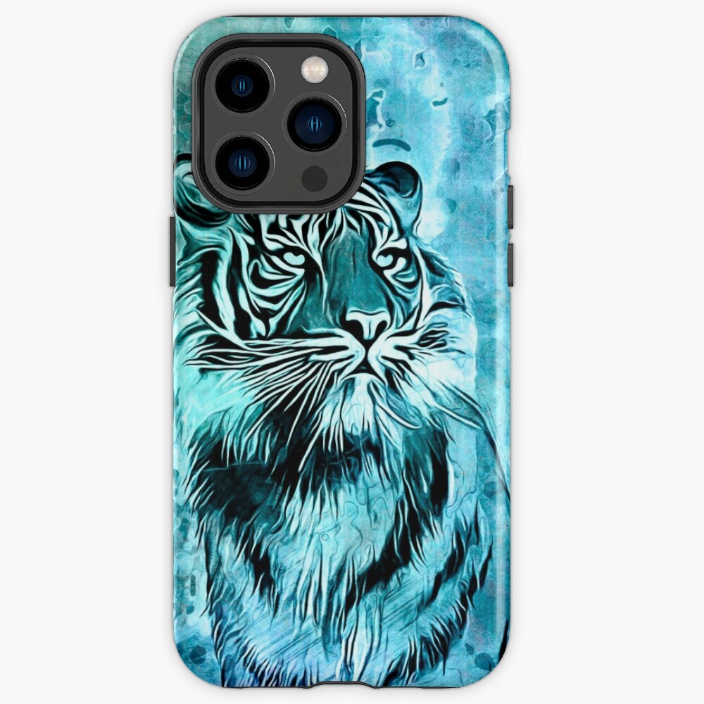  iPhone 14 Pro Tiger Africa Wilderness Animal Vintage Retro Case  : Cell Phones & Accessories