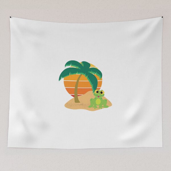 Item preview, Frog at the Beach designed and sold by Snacky Paws.