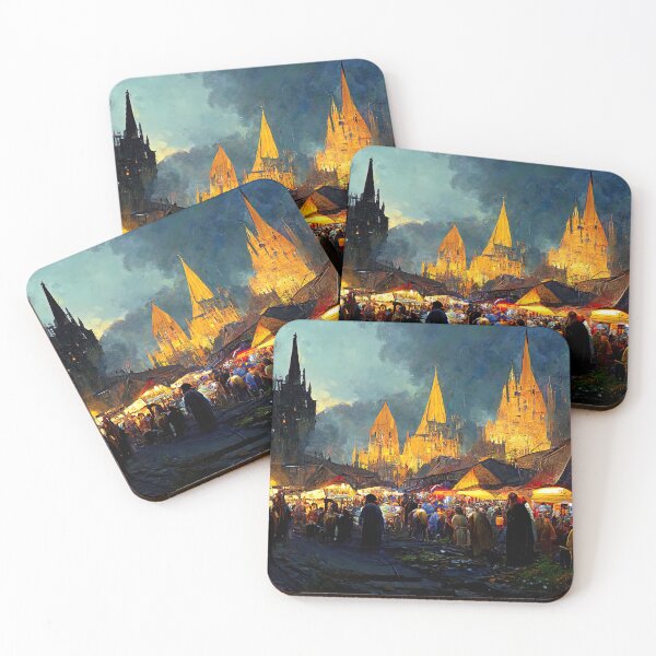 Item preview, Medieval Fantasy Town designed and sold by AM FineArtPrints.