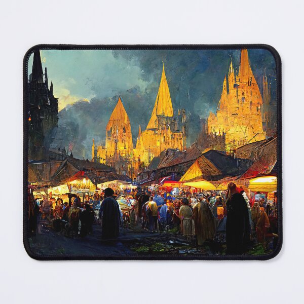 Item preview, Medieval Fantasy Town designed and sold by AM FineArtPrints.