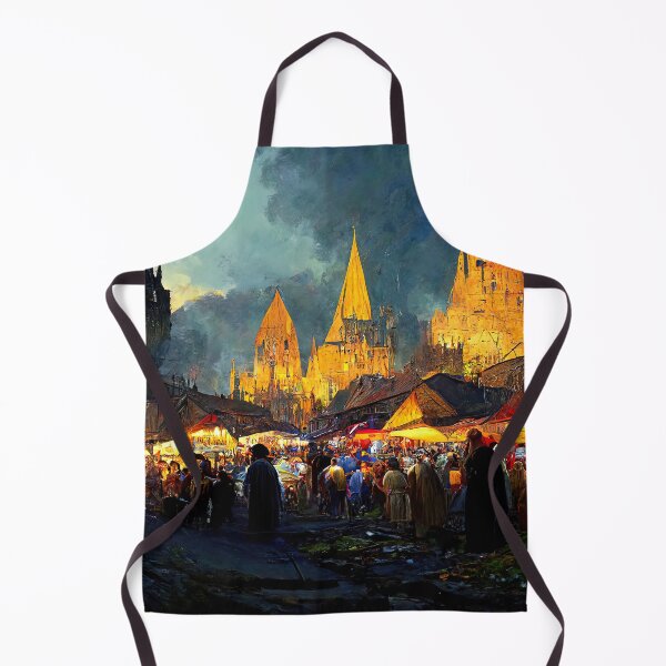 Item preview, Medieval Fantasy Town designed and sold by AM FineArtPrints.