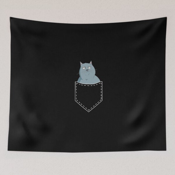 Item preview, Arrogant Cat in Pocket - Cute Retro Kawaii Anime Cat Lover designed and sold by r-silver.