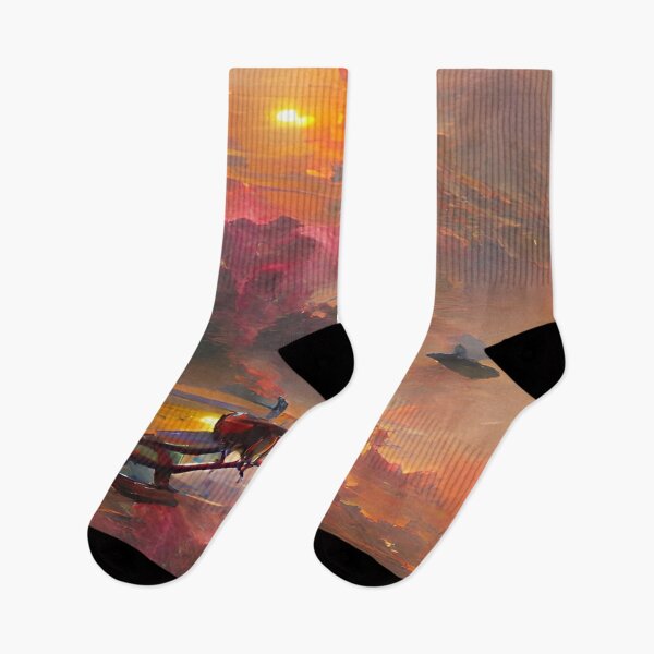 Item preview, Airoplane In Sunset | Artificial Inteligence Generated Art designed and sold by AllAboutAI.