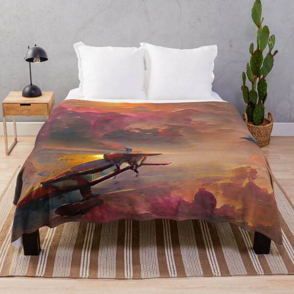 Item preview, Airoplane In Sunset | Artificial Inteligence Generated Art designed and sold by AllAboutAI.