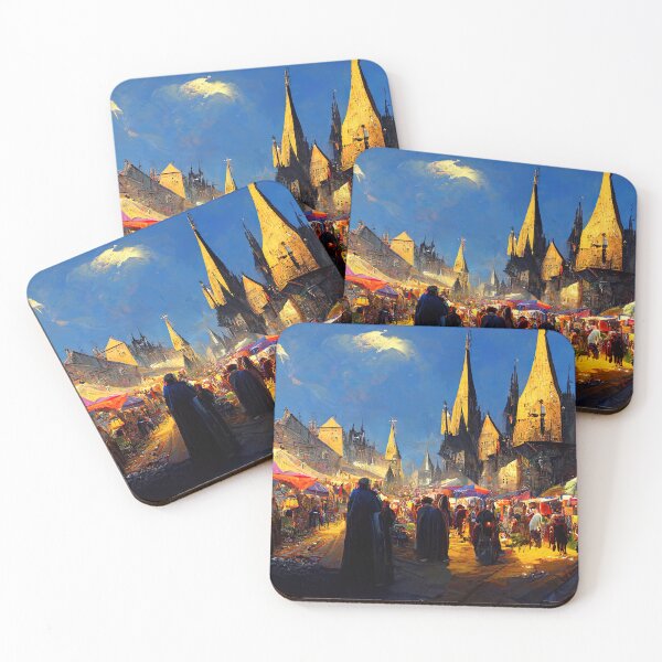 Item preview, Medieval Fantasy Town designed and sold by AM FineArtPrints.