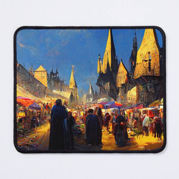 Item preview, Medieval Fantasy Town designed and sold by AM FineArtPrints.