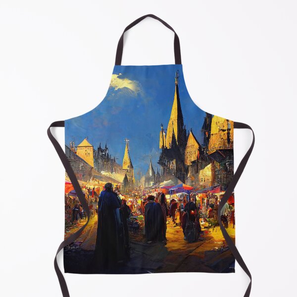 Item preview, Medieval Fantasy Town designed and sold by AM FineArtPrints.