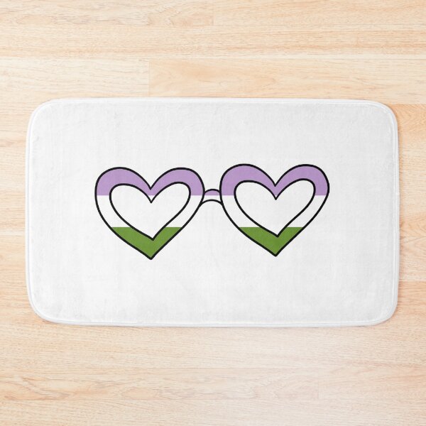 Item preview, Genderqueer pride flag heart shaped rainbow sunglasses designed and sold by taylor-lang.