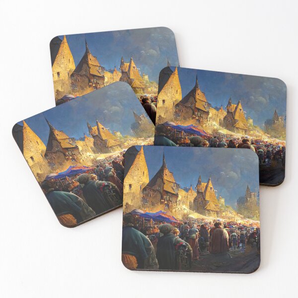 Item preview, Medieval Fantasy Town designed and sold by AM FineArtPrints.