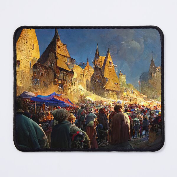 Item preview, Medieval Fantasy Town designed and sold by AM FineArtPrints.