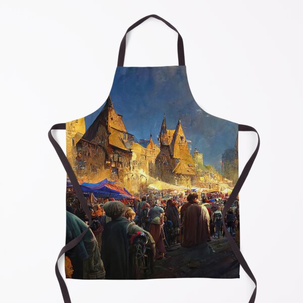 Item preview, Medieval Fantasy Town designed and sold by AM FineArtPrints.