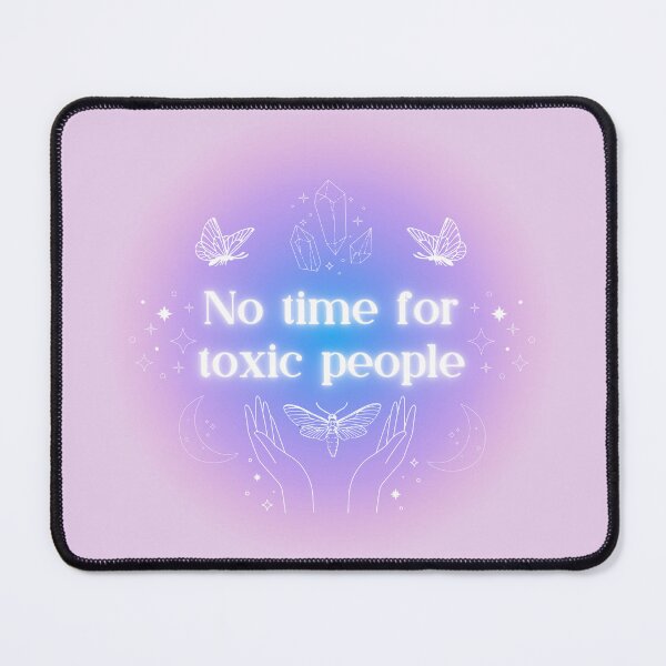 Item preview, No time for toxic people aesthetic design in Blue purple designed and sold by Holly-berry-art.