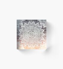 BOHEMIAN HYGGE MANDALA Acrylic Block