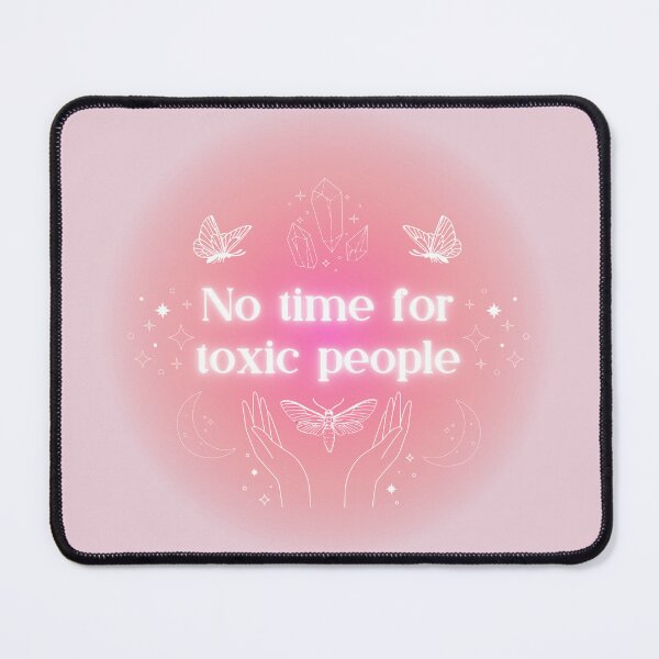 Item preview, No time for toxic people aesthetic design in pink designed and sold by Holly-berry-art.