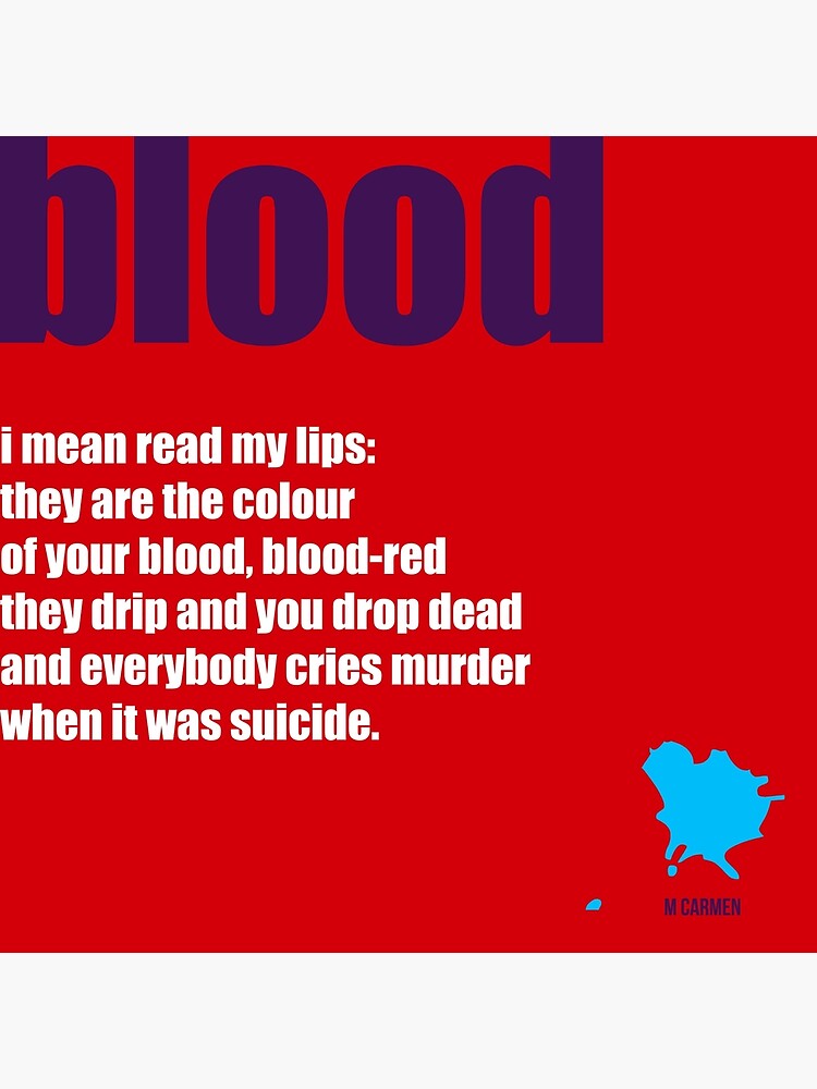 Thumbnail 3 of 3, Poster, BLOOD love tablet designed and sold by MCANTO.