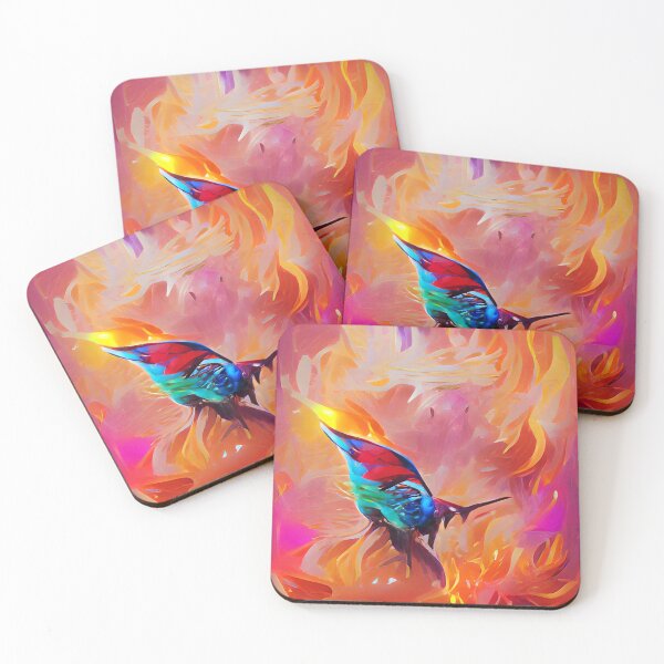 Item preview, Flaming Colibri | Artificial Inteligence Generated Art designed and sold by AllAboutAI.