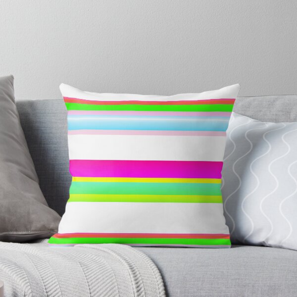 Item preview, White multicolored stripes designed and sold by lausn.