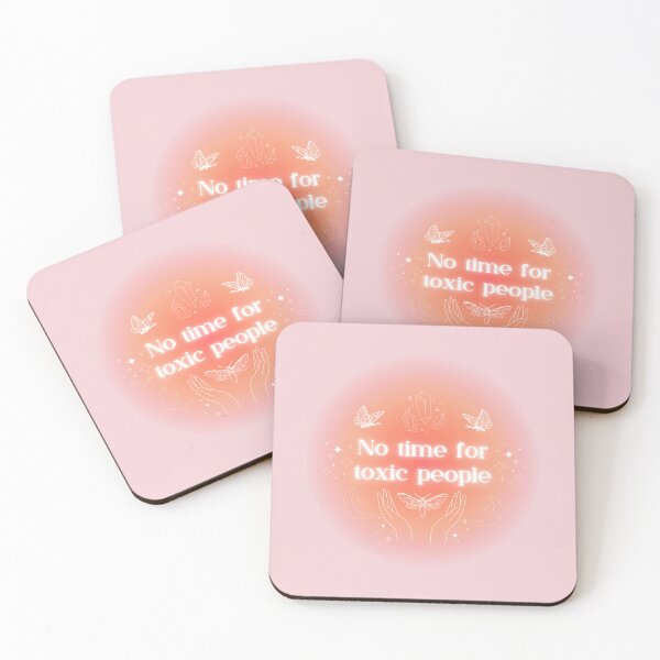 Item preview, No time for toxic people aesthetic design in orange designed and sold by Holly-berry-art.