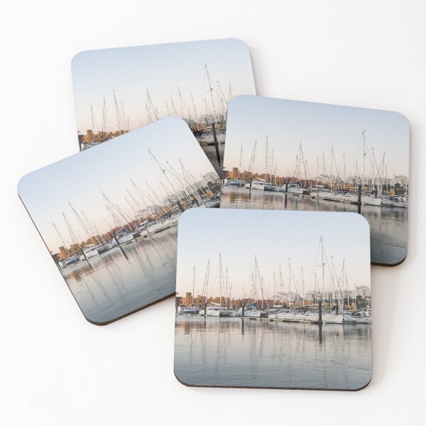 Item preview, Feeding Fish - Early Morning Marina at Portimao Portugal designed and sold by Georgia Mizuleva.