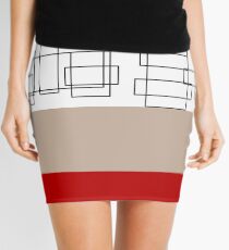 Red Stripe Mini Skirt