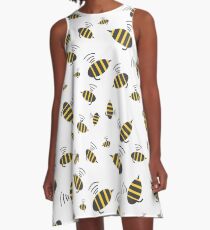 Buzzing Bumble Bees - A tribute to the bees of the world. A-Line Dress