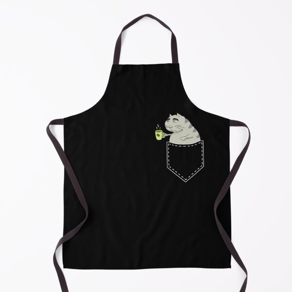 Item preview, Funny Cat in Pocket Vintage Kawaii Anime Coffee & Cat Lovers designed and sold by r-silver.