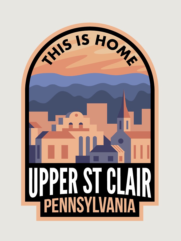 Thumbnail 6 von 6, Premium Oversized Pullover, Downtown Upper St Clair Pennsylvania This is Home designt und verkauft von HalpinDesign.