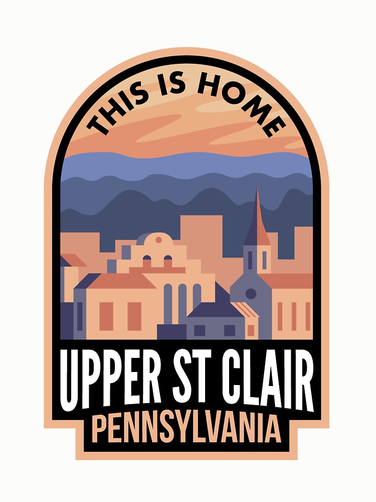 Imagen 6 de 6, Sudadera sin capucha con la obra Downtown Upper St Clair Pennsylvania This is Home, diseñada y vendida por HalpinDesign.