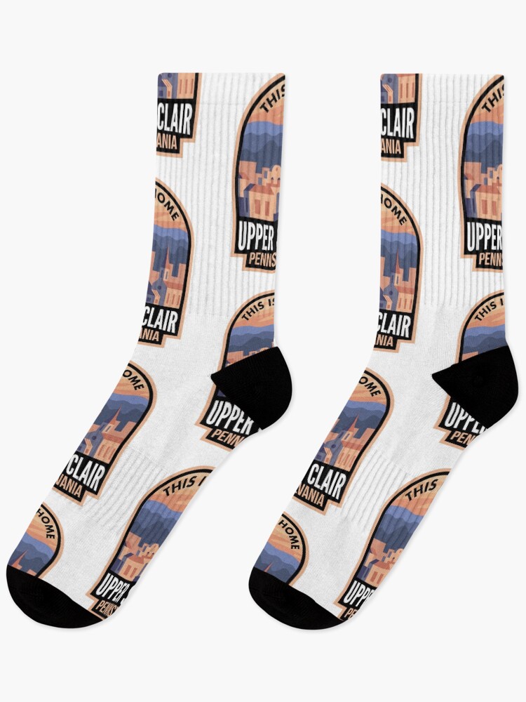 Aperçu 1 sur 5. Chaussettes avec l'œuvre Downtown Upper St Clair Pennsylvania This is Home créée et vendue par HalpinDesign.