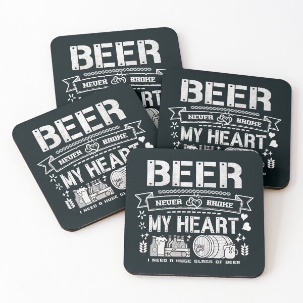 Item preview, Beer never broke my heart - funny quotes designed and sold by VichallanStudio.