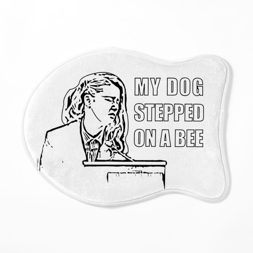 My dog stepped on a bee amber heard  Sticker for Sale by Tvdesignx