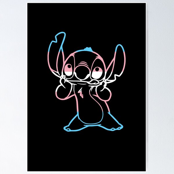 Item preview, Stitch trans pride version designed and sold by marieby.