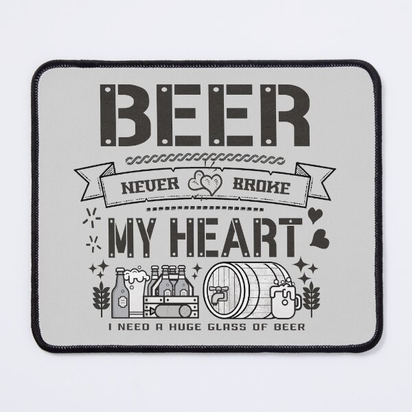 Item preview, Beer never broke my heart - funny quotes designed and sold by VichallanStudio.