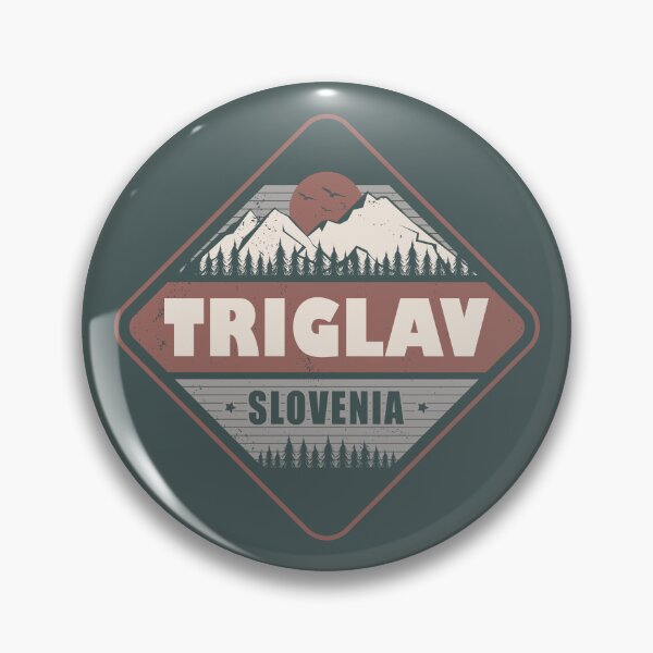 Item preview, Vintage Triglav Slovenia Slovenian Alps Hiking Design designed and sold by CynthiaGraphics.